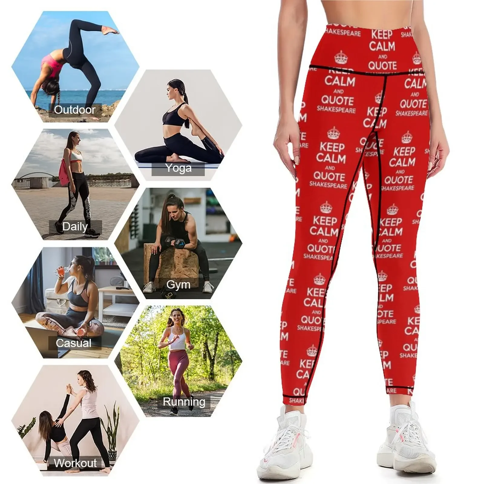 Keep Calm & Quote Shakespeare  - Yoga Fitness Quotes ulasan dan harga