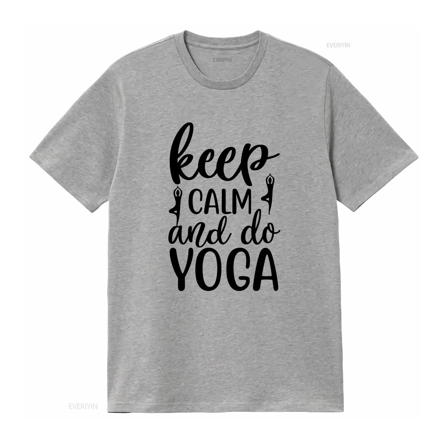 Keep Calm and Do Yoga T Shirt  - Yoga Fitness Quotes ulasan dan harga