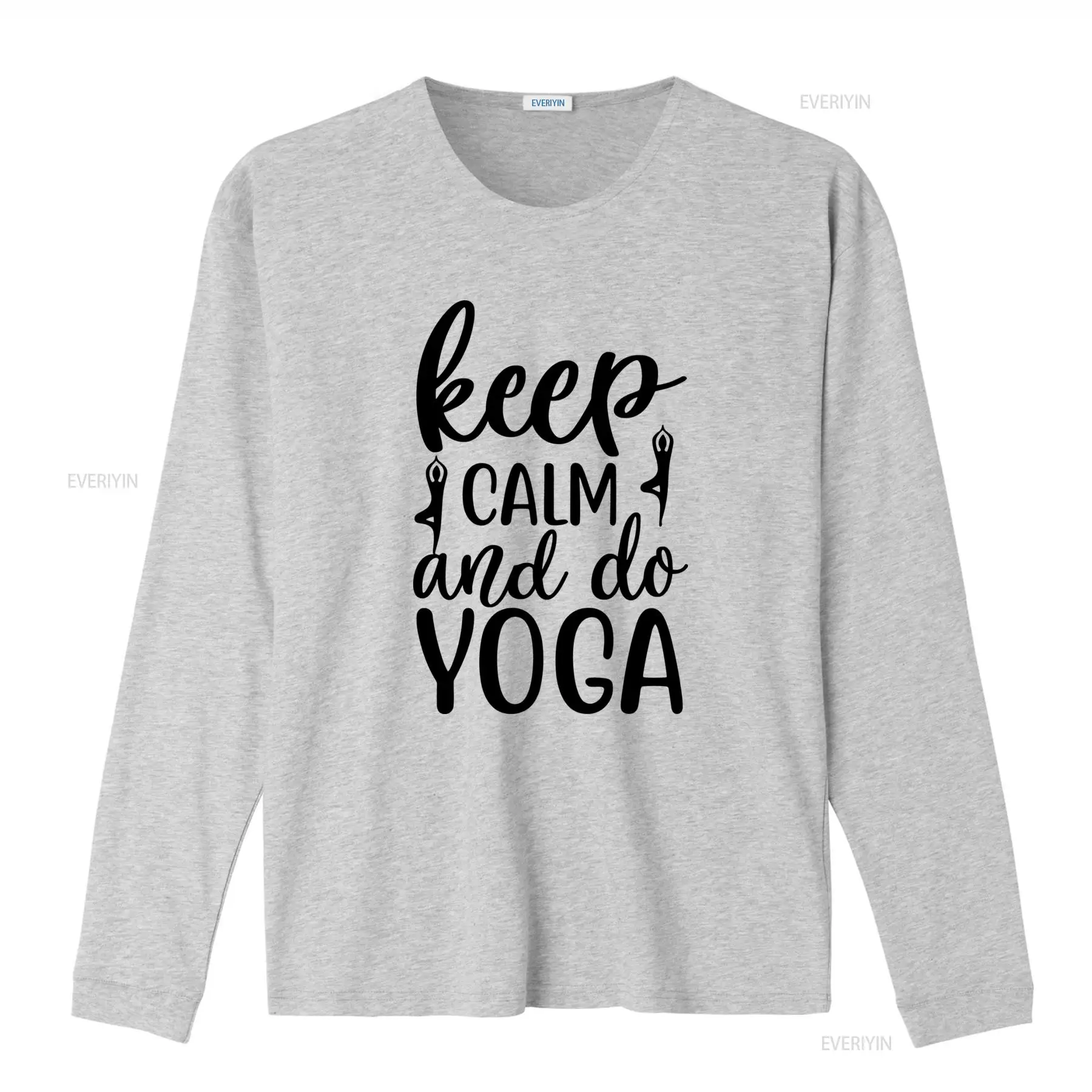 Keep Calm and Do Yoga T Shirt  - Yoga Fitness Quotes ulasan dan harga