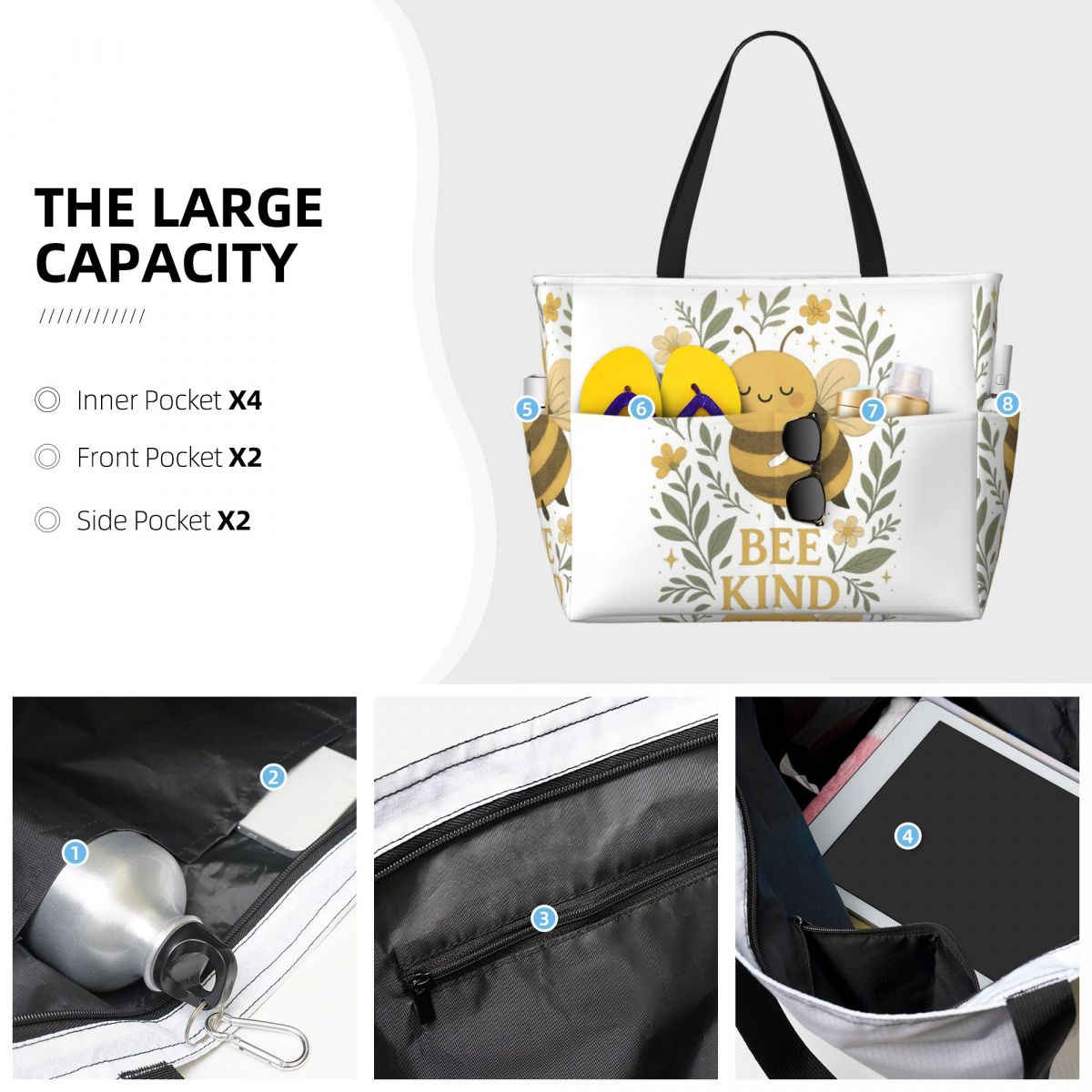 Bee Kind Cute Bumblebee Floral - Yoga Fitness Quotes ulasan dan harga
