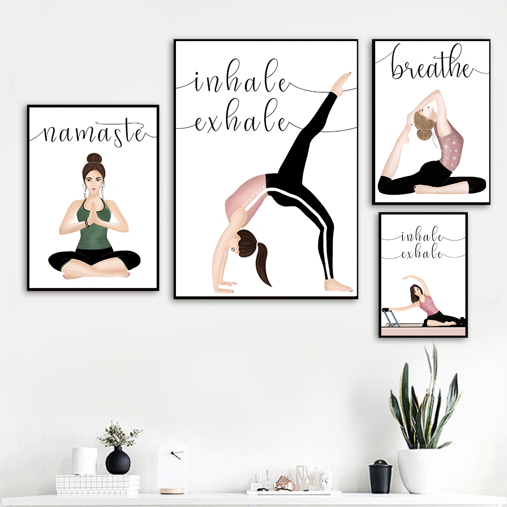 Inhale Exhale Quote Yoga Poste - Yoga Fitness Quotes ulasan dan harga